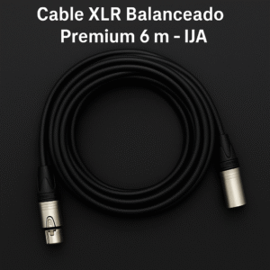 Cable XLR Balanceado Premium 6 m – IJA